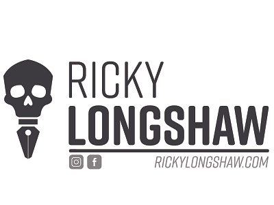 Email Signature Logo designer email illustrator logo longshaw ricky signature skull