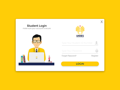 Modern Flat UI Student Dashboard Login Form in VB.NET design form login screen studio ui visual