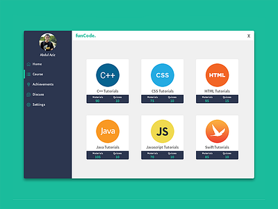 Course Code Dashboard Application