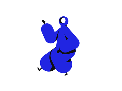 Gamba Mascot character design dancing design doodle graphic graphic design hero hero pose illustration vector