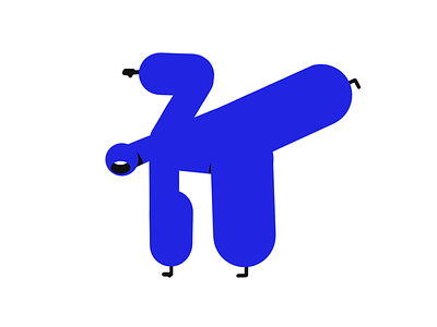 Gamba Mascot character design dancing design doodle graphic graphic design hero hero pose illustration vector walkcycle