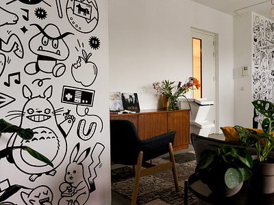 Doodle Mural Designs Themes Templates And Downloadable Graphic Elements On Dribbble