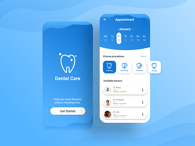 Mobile App Design for Dental Care