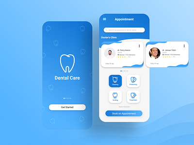 Mobile App Design for Dental Care app background clinic dental dentist design doctor financial graphic design gui healthcare hospital icon illustration symbol teeth tooth treatment ui ux