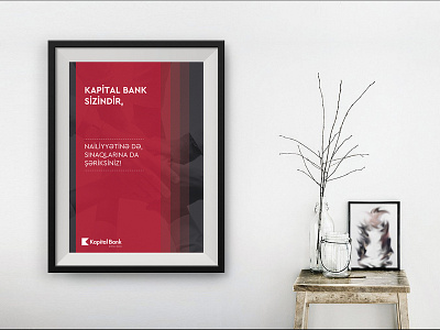 Kapital Bank OJSC poster branding company cool poster design graphic illustration realistic typography