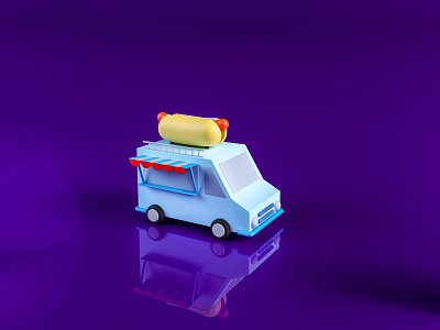 Cartoon Hot Dog Cars 3d 3d model 3dsmax cartoon cinema 4d design hot dog realistic