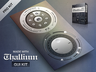 Thallium GUI Kit PSD Preview button design gui infographics interface knob photoshop psd slider switch ui ux