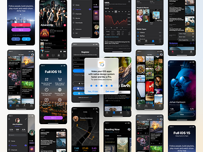 Full iOS 15 Design System for Figma — Design like a Pro!