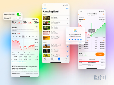 Full iOS 15 UI Kit for Figma — An Ultimate Set for Designers android app bar dark design figma icon interface ios ios15 iphone light mobile screen system tool ui ux
