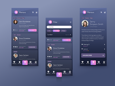 App Screens by Alexey Kolpikov ︎ on Dribbble