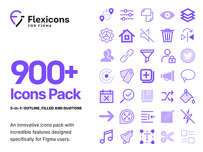 Flexicons for Figma adnroid design desktop figma graphics icon icons illustration interface ios kit mobile pack print set ui ux vector web web design