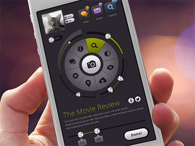 Ruthenium GUI Sample 2 design gui interface ios iphone knob knobz psd retina ui ui kit