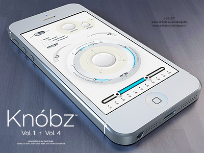 Knóbz GUI Sample 2 design gui interface ios iphone knob knobz psd retina ui ui kit
