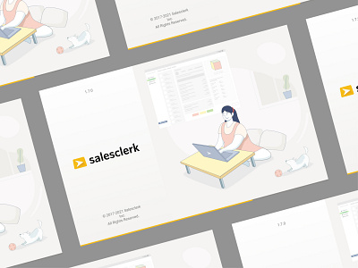 Salesclerk - Web UI Illustrations illustration salesclerk simple ui