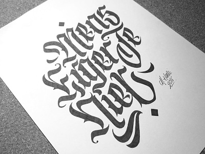 Mens Erger Je Niet - Fineliner Illustration calligraphy drawing hand drawn hand lettering handlettering illustration lettering type typography