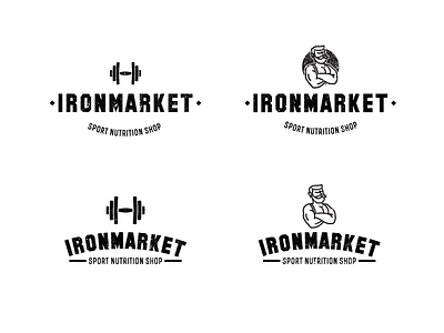 Ironmarket logotype branding logo logotype vintage