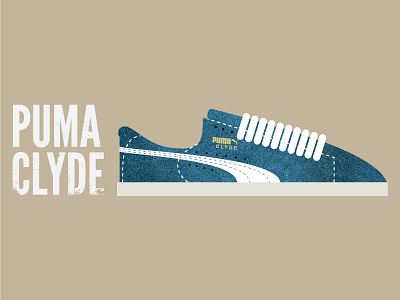 Puma Clyde hip hop illustration puma shoes sneakers street style timeline trainers