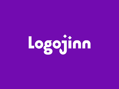 Logojinn animation jinn logo logojin logojinn purple wordmark
