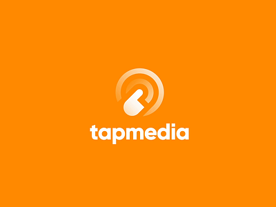 Tapmedia animation brand branding identity it logo orange tap tapmedia target
