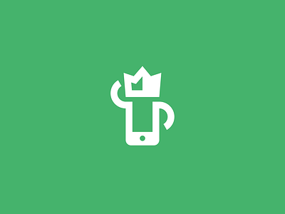 Mobillionaire billionaire crown green identity king logo mobile