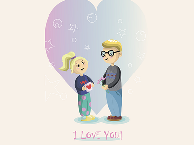 Valentine's Day card card cute love valentine