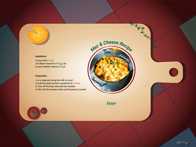 Recipe card - Mac and Cheese