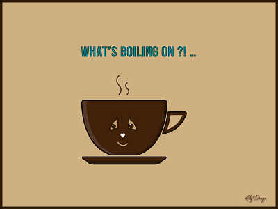 What's boiling on? coffee cup design graphic design illustration illustration art illustrator minimal mood vector