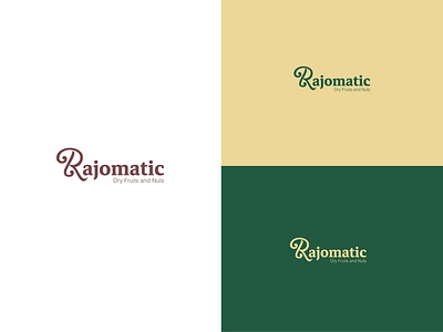 Rajomatic Logo Design branding branding design design graphic design illustrator logo logo design logo identity minimal neutral color product design typography