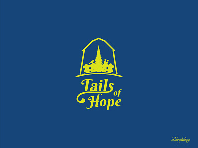 Tails of Hope Logo - version1 colors graphic design illustration illustrator logo typography vector