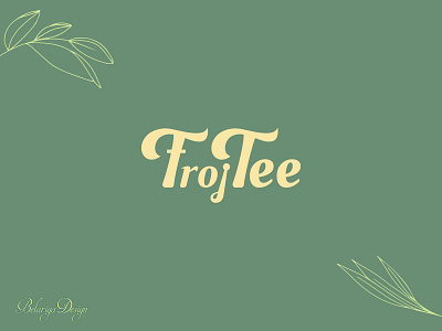 Frojtee logo design branding design graphic design illustrator logo tea logo design typography vector