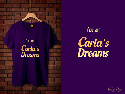 Carla's Dreams T-shirt design branding colors design graphic design illustrator mood photoshop t shirt design typography vector weekly warm up