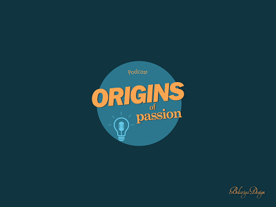 Logo design for Origins of Passion Podcast colors design freelance freelance design graphic design illustrator logo logo design logo designer minimal mood podcast logo typography vector
