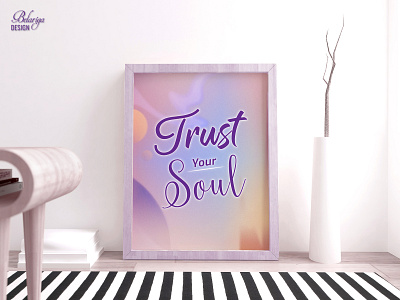 Wall-Art Decor "Trust Your Soul" colors decor design gradient graphic design illustration illustrator wallart