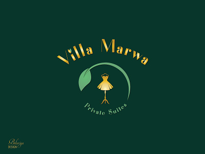 Logo design - Villa Marwa, design and interior branding colors design fashion gradient graphic design illustration illustrator interior logo ui vector