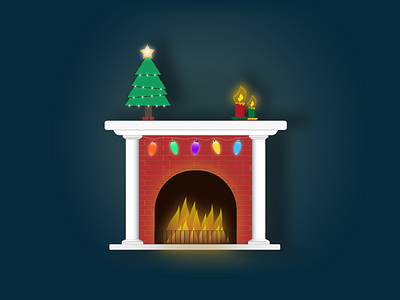 Winter Holydays' Fireplace