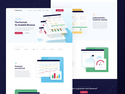 RevTech - Homepage app b2b branding dashboard finance homepage logo product design revenue saas services ui ux website