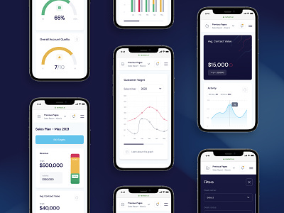 RevTech App Mobile app design finance interaction logo minimal mobile plan price responsive revenue stat statistic ui users ux