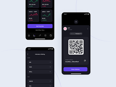 Crypto App Screens