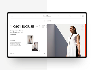 Port Zienna Website Redesign concept design fashion minimal obys ui ux web webdesign