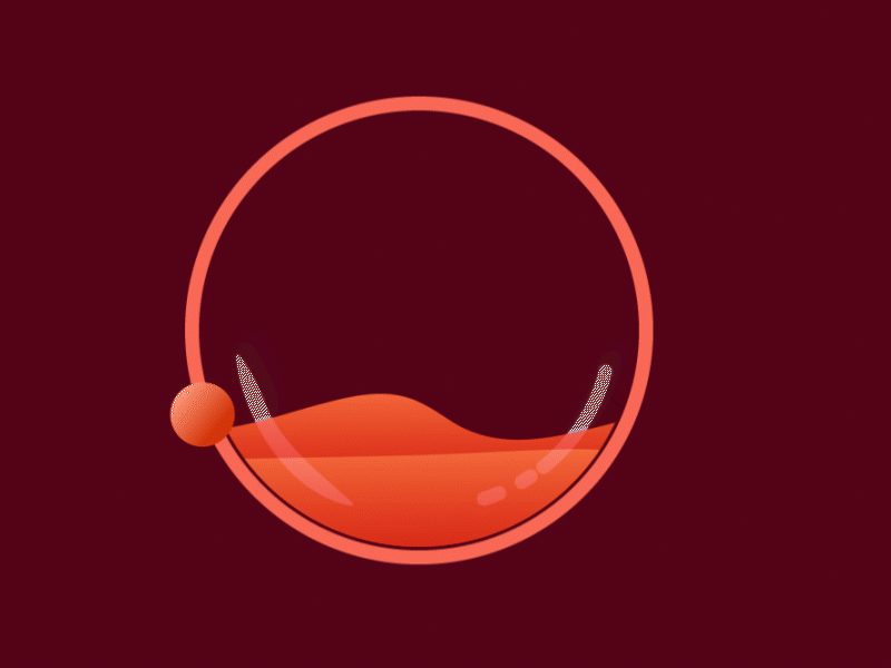 Circle animation circle design flat illustration vector
