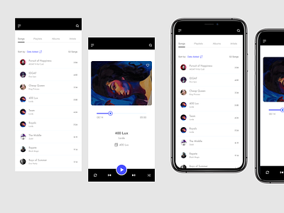 Music Player - #dailyui, #theCodeCenterUItasks music music app music app design music app ui