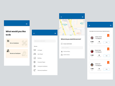Handyman android app handyman repairman request handyman