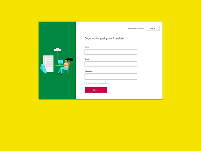 Sign up Form - #DailyUI 001