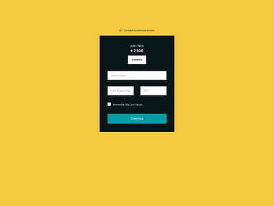 credit card checkout form - #DailyUI 002