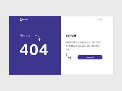 404 screen - #dailyui