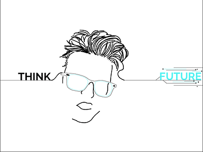 ThinkFuture design graphic illustration lineart type