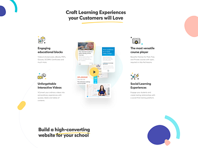 e-learning platform homepage iteration