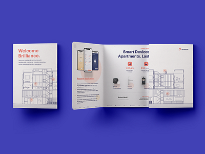 Smart home double gatefold brochure booklet