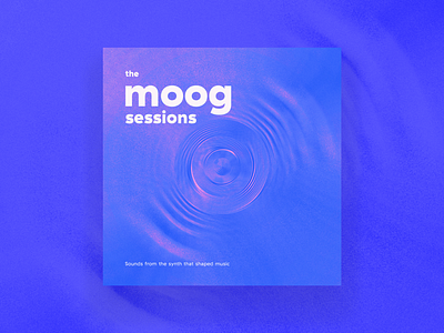 moog synth record cover album art album cover compilation duotone electronic illustration lp cover moog music music album print record sessions sound soundwave synth synthesizer vinyl wave waveform