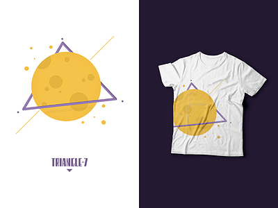 A quick vector for a simple t-shirt / Triangle 7 7 geometric geometry mockup planet symbol t shirt triangle vector